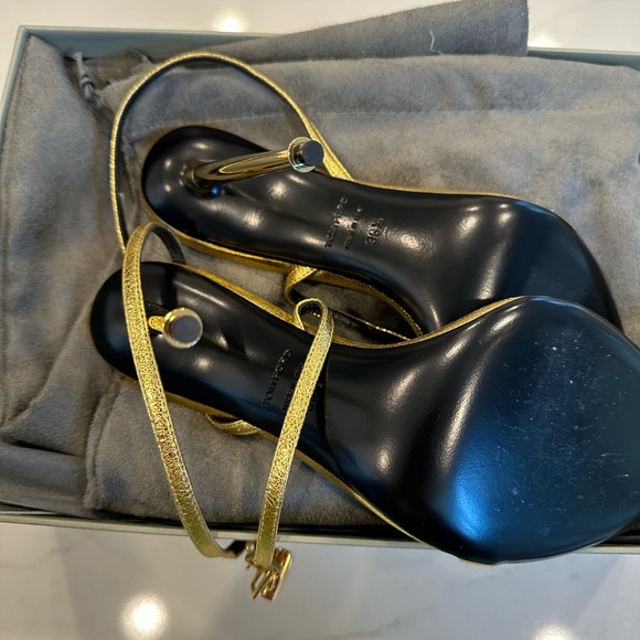 Tom ford gold lock heels - Picture 5 of 16